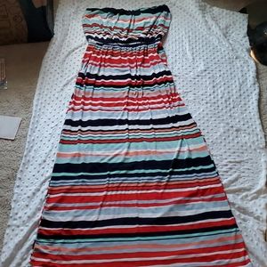 Strapless long dress